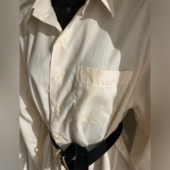 YSL Yves Saint Laurent poplin button down - Picture 7 of 9